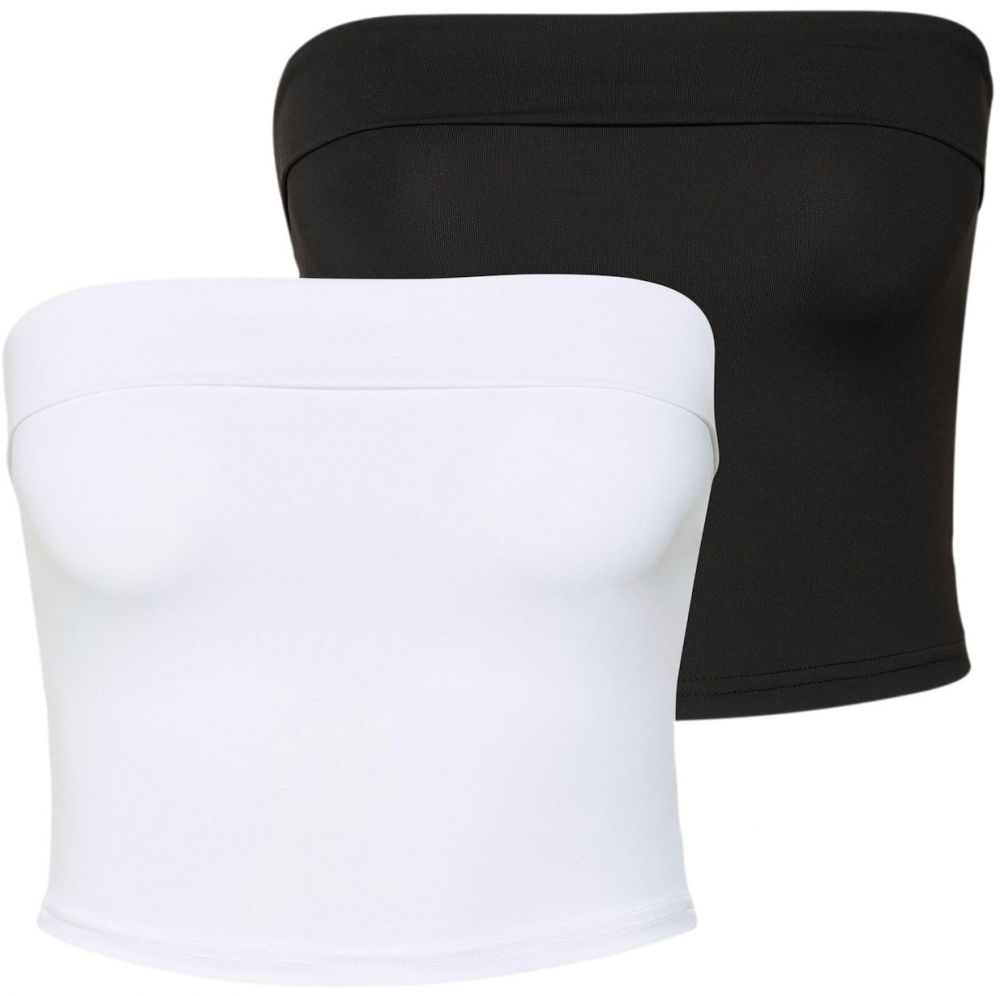 Urban Classics Top  čierna / biela