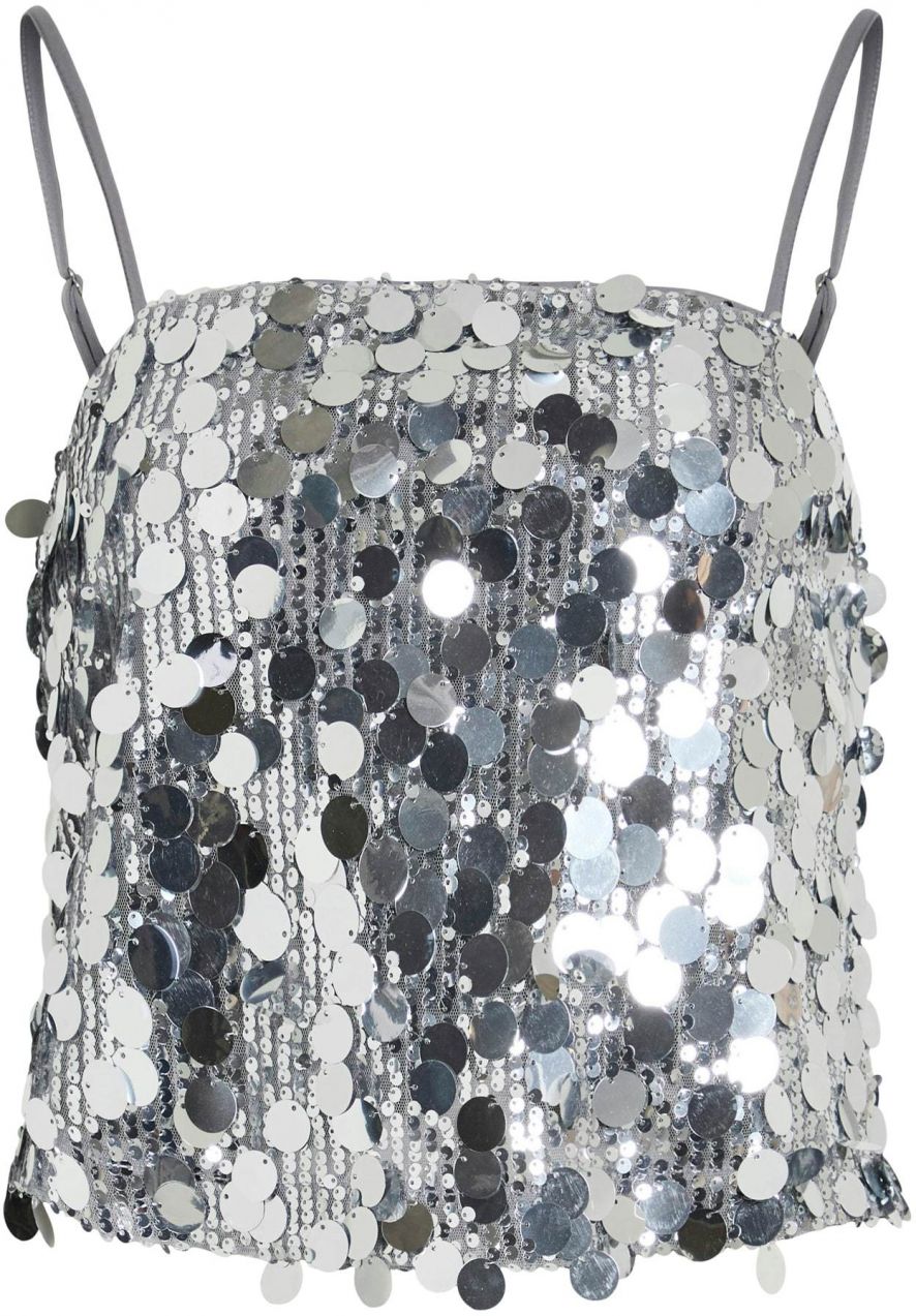 VILA Top 'VICHAYA'  strieborná