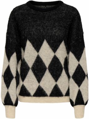 ONLY Sveter 'NOEME'  béžová / čierna