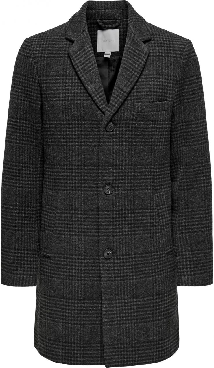 Only & Sons Prechodný kabát 'ONSJAYLON'  sivá / svetlosivá