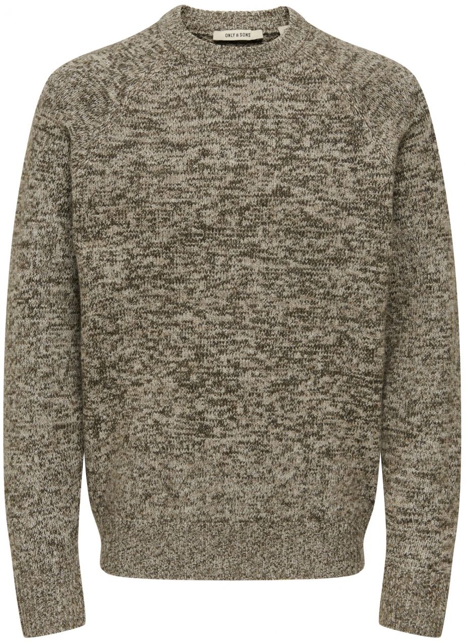 Only & Sons Sveter 'ONSBERNO'  sivá melírovaná