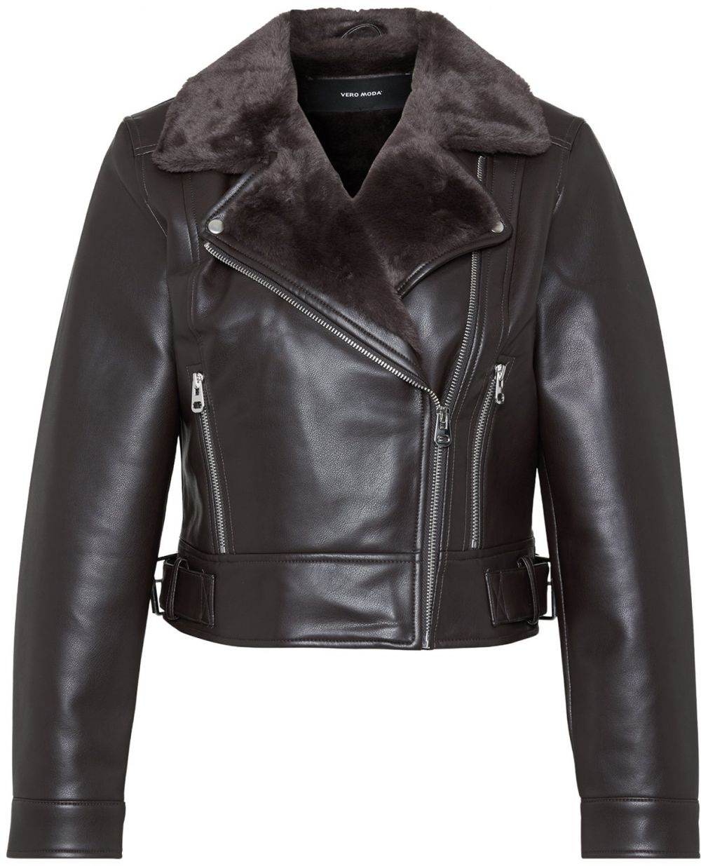 Vero Moda Petite Prechodná bunda 'VMHAILEY'  čokoládová