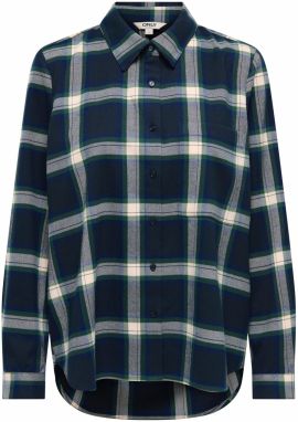 ONLY Blúzka 'ONLWren'  námornícka modrá / tmavomodrá / jedľová / biela