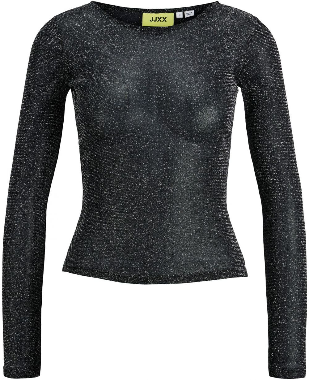 JJXX Tričko 'JXMELIA'  čierna / strieborná