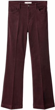 MANGO Džínsy  tmavočervená