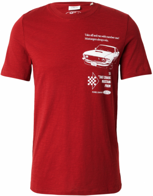 s.Oliver Tričko  burgundská / biela