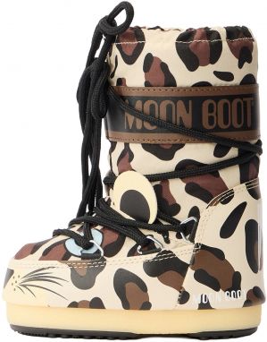 MOON BOOT Snehule 'MB ANIMAL'  béžová / hnedá / čierna