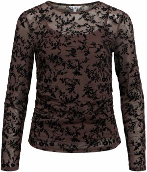 OBJECT Blúzka 'OBJADELINE'  čokoládová / čierna