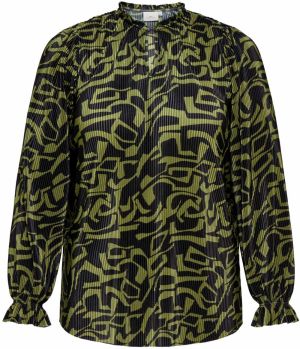 ONLY Carmakoma Blúzka 'CARMika'  olivová / čierna