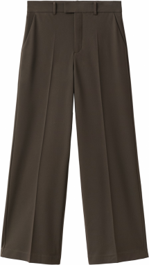 MANGO Nohavice s pukmi 'PAU'  kaki