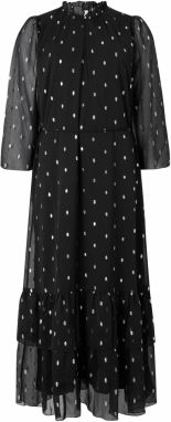 YAS Šaty 'YASMENA'  čierna / strieborná