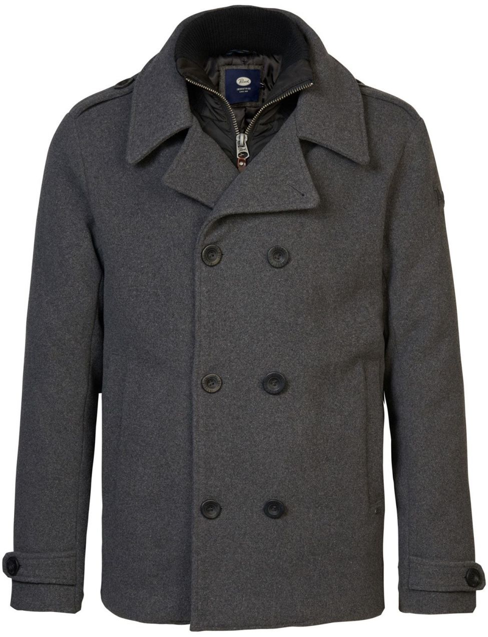 Petrol Industries Prechodný kabát  sivá