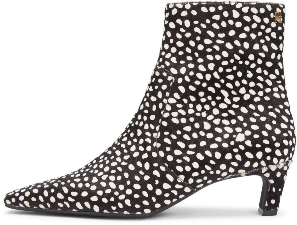 TOMMY HILFIGER Členkové čižmy  čierna / biela