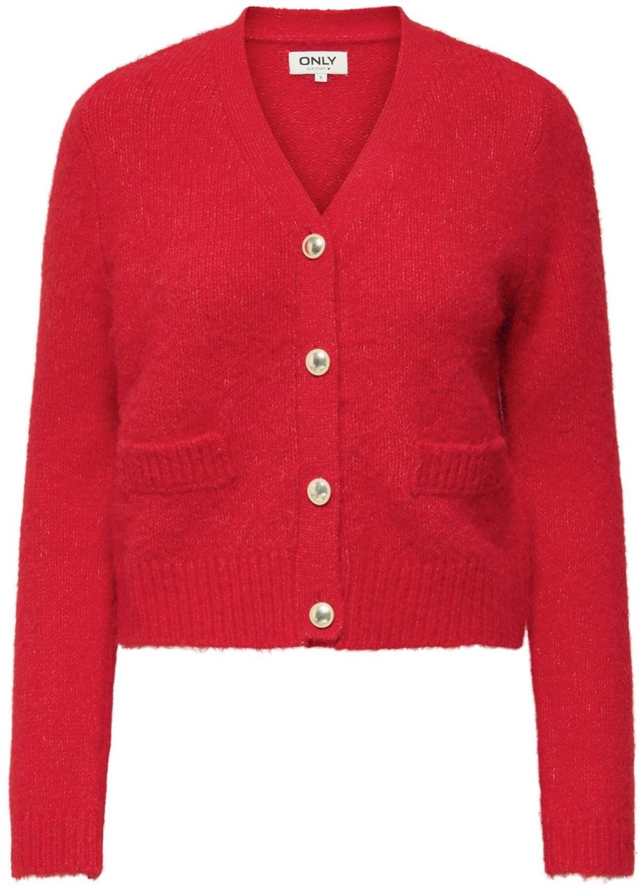 ONLY Kardigán 'ONLMAGGIE'  jasne červená