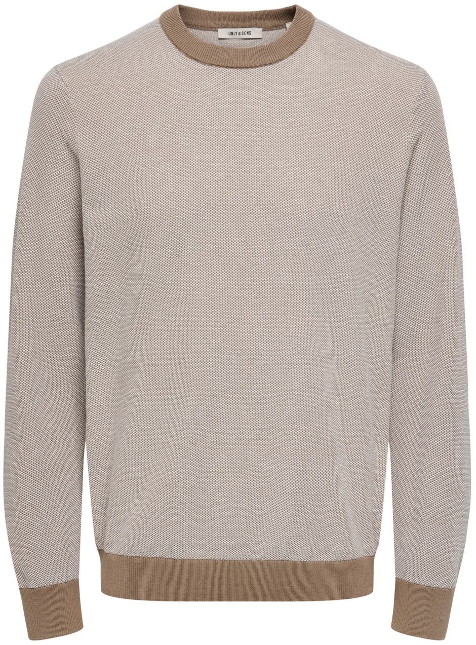Only & Sons Sveter 'ONSTAP'  krémová / farba ťavej srsti