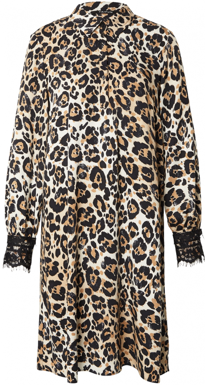 TAIFUN Šaty  svetlobéžová / pueblo / čierna