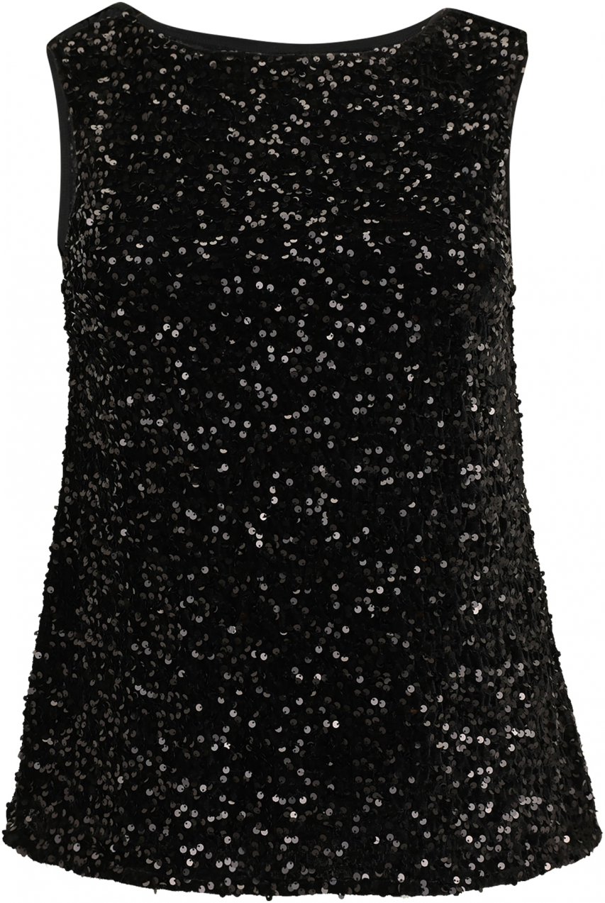 PIECES Curve Top 'PCKAM'  čierna