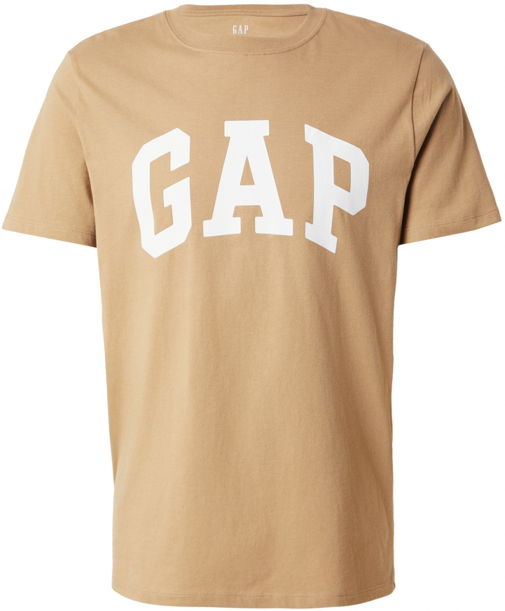 GAP Tričko 'EVERYDAY'  kapučíno / biela