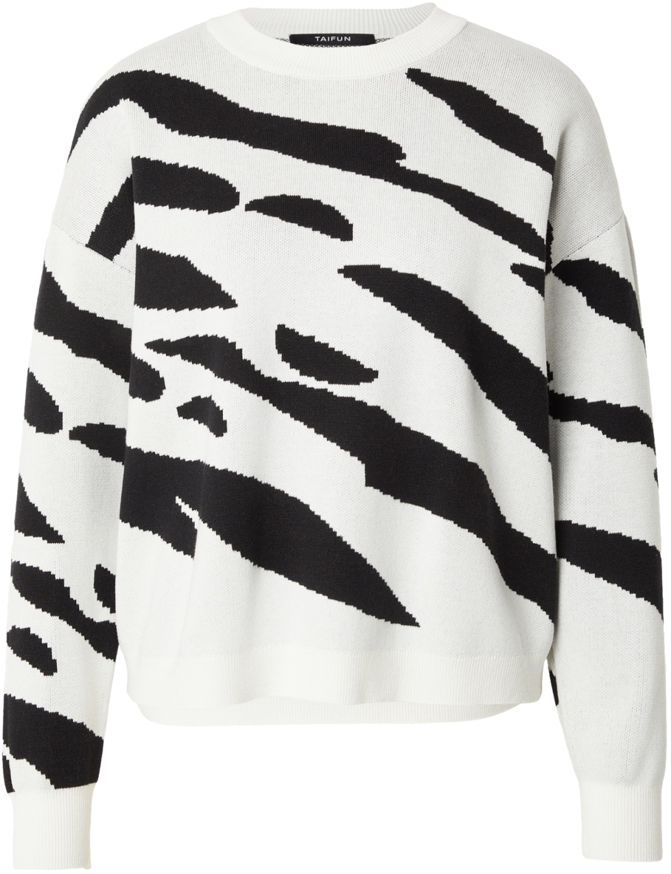 TAIFUN Sveter  čierna / biela