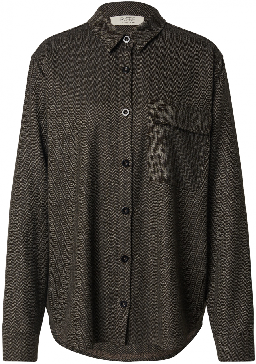 RÆRE by Lorena Rae Blúzka  hnedá