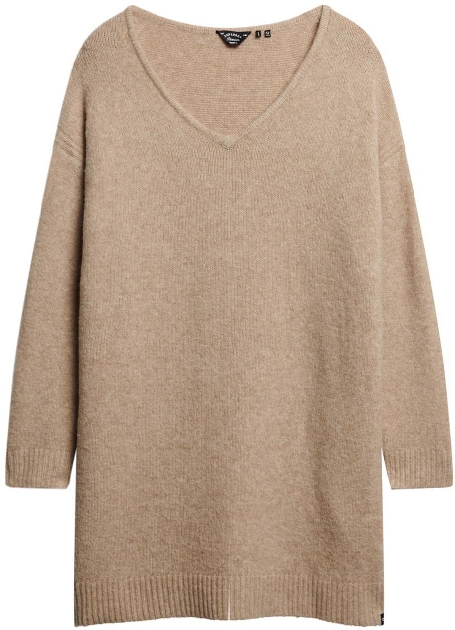 Superdry Pletené šaty  svetlobéžová