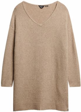 Superdry Pletené šaty  svetlobéžová