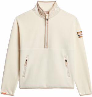 Superdry Sveter  tmavobéžová / biela ako vlna