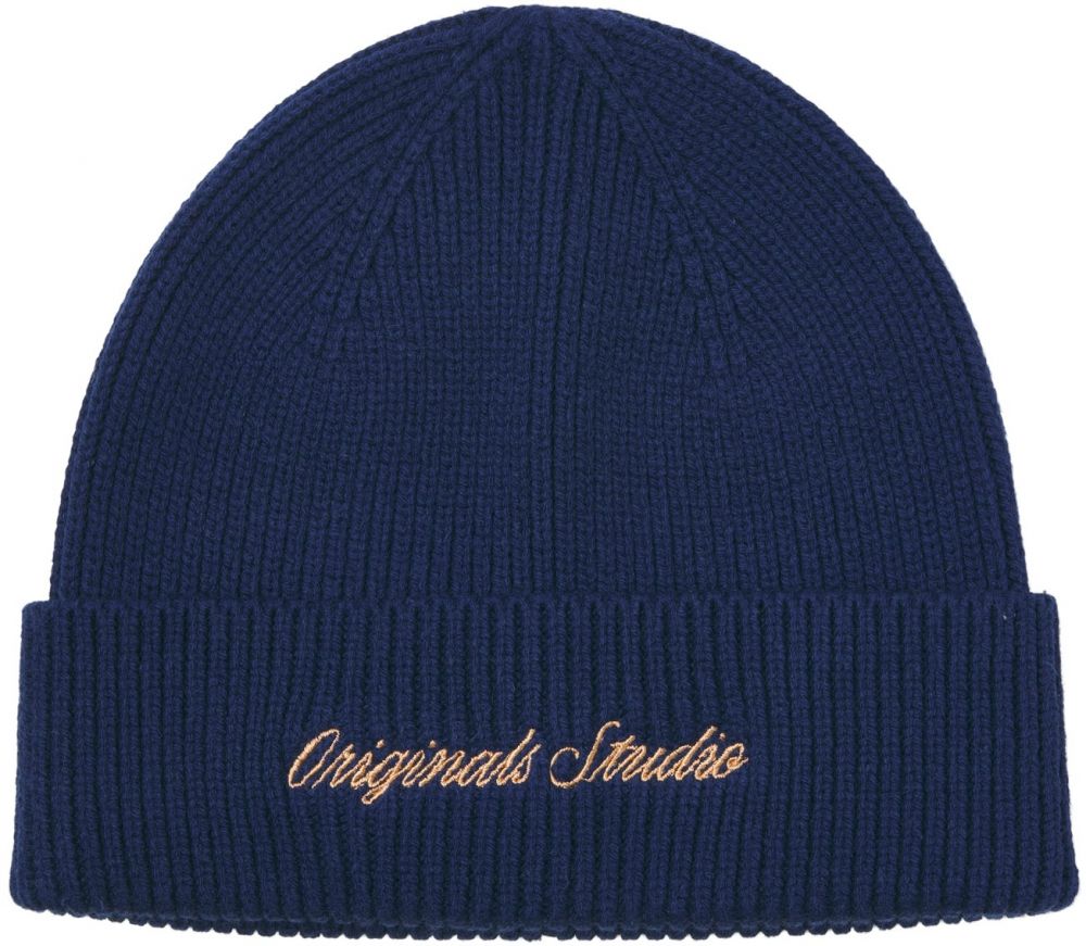 JACK & JONES Čiapky 'JACNORREBRO'  námornícka modrá / zlatá