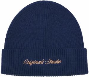 JACK & JONES Čiapky 'JACNORREBRO'  námornícka modrá / zlatá