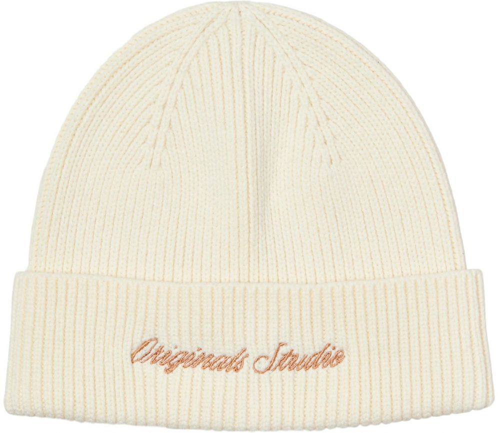 JACK & JONES Čiapky 'JACNORREBRO'  béžová / biela ako vlna