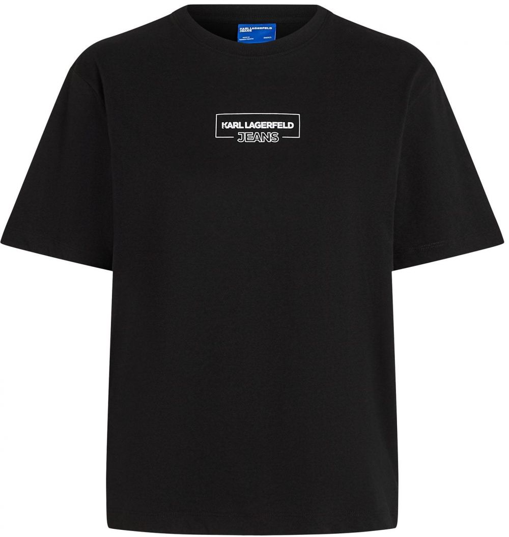 KARL LAGERFELD JEANS Tričko  čierna / biela