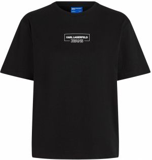 KARL LAGERFELD JEANS Tričko  čierna / biela