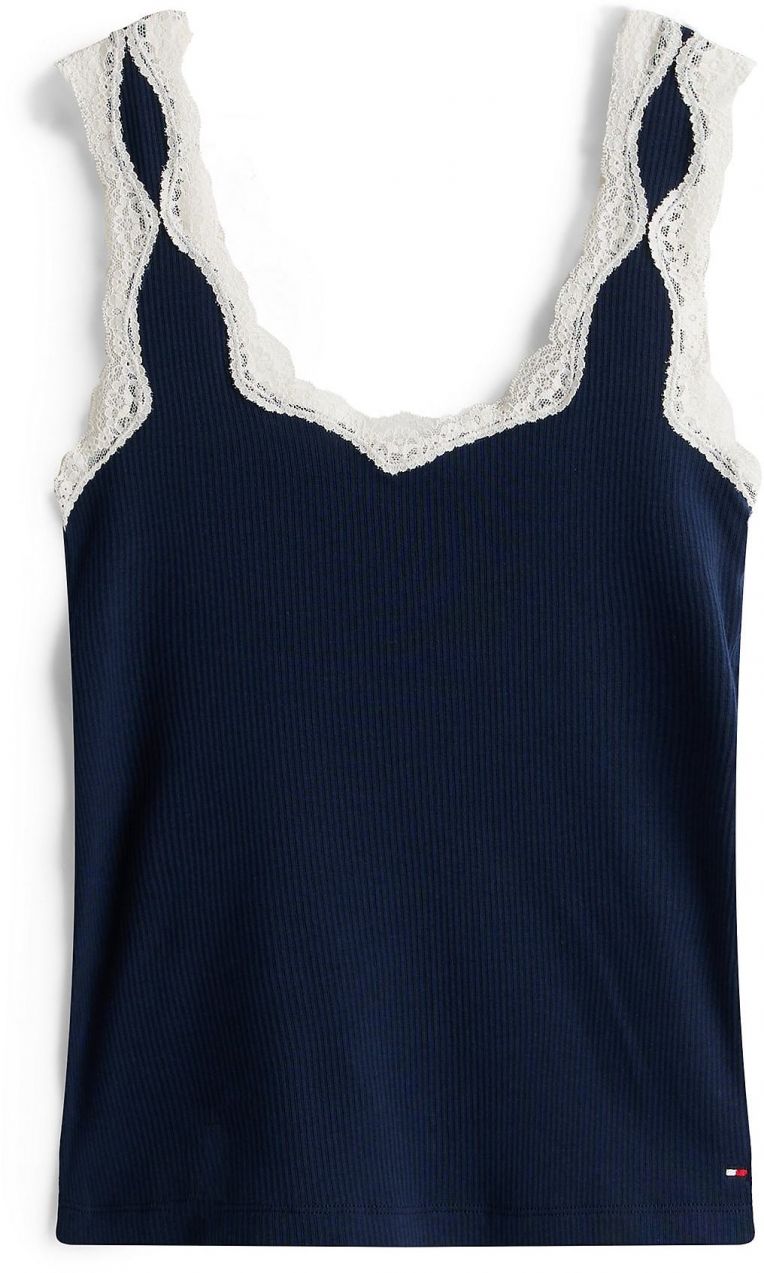 TOMMY HILFIGER Kraťasy  námornícka modrá / biela