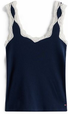 TOMMY HILFIGER Kraťasy  námornícka modrá / biela