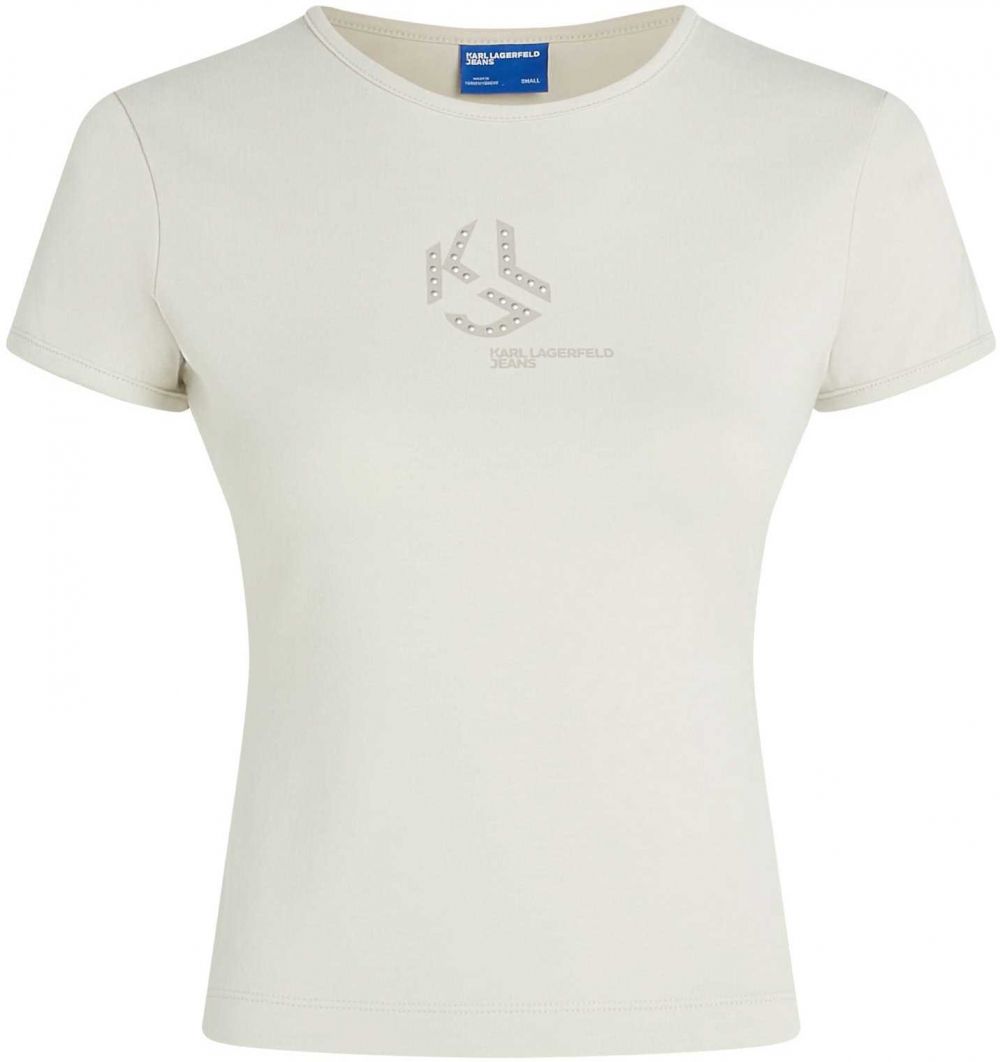 KARL LAGERFELD JEANS Tričko  prírodná biela