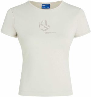 KARL LAGERFELD JEANS Tričko  prírodná biela