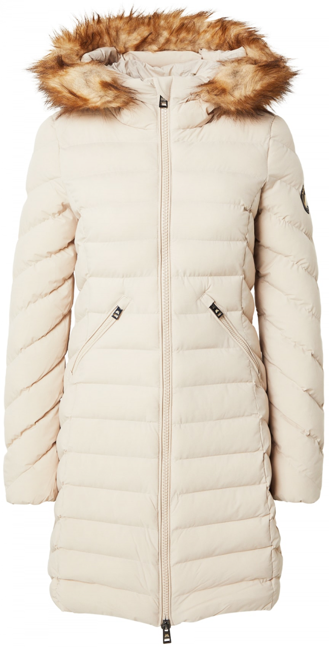 Superdry Zimný kabát 'Fuji'  sivobéžová