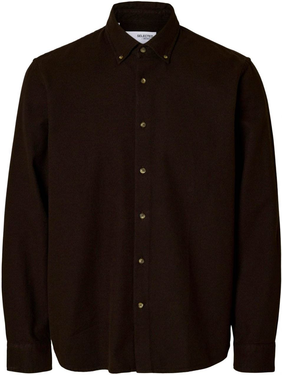 SELECTED Košeľa 'SLHRegnoah'  tmavohnedá