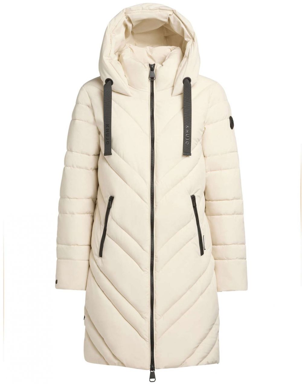 khujo Zimný kabát 'Taby'  biela ako vlna