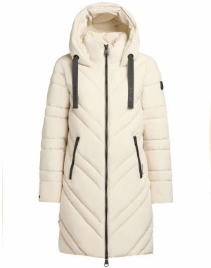 khujo Zimný kabát 'Taby'  biela ako vlna