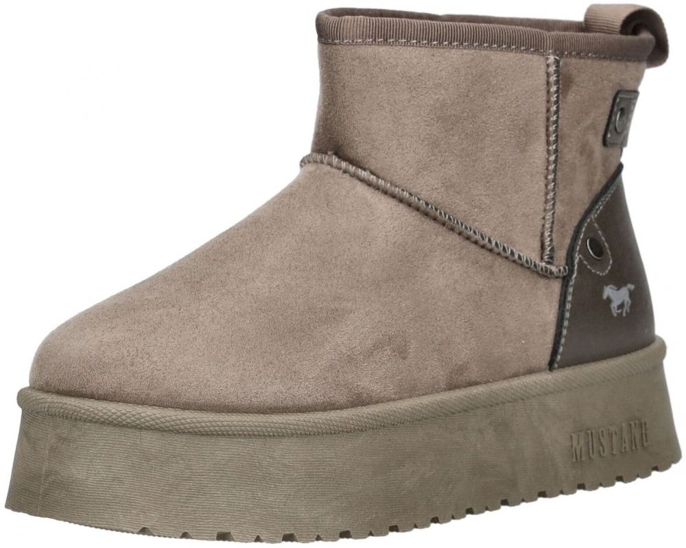 MUSTANG Nízke čižmy  hnedá / tmavošedá