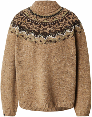 Superdry Sveter  svetlohnedá / tmavohnedá / pastelovo zelená / biela