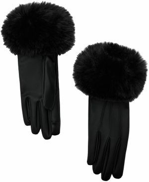 MANGO Prstové rukavice 'TELMA'  čierna