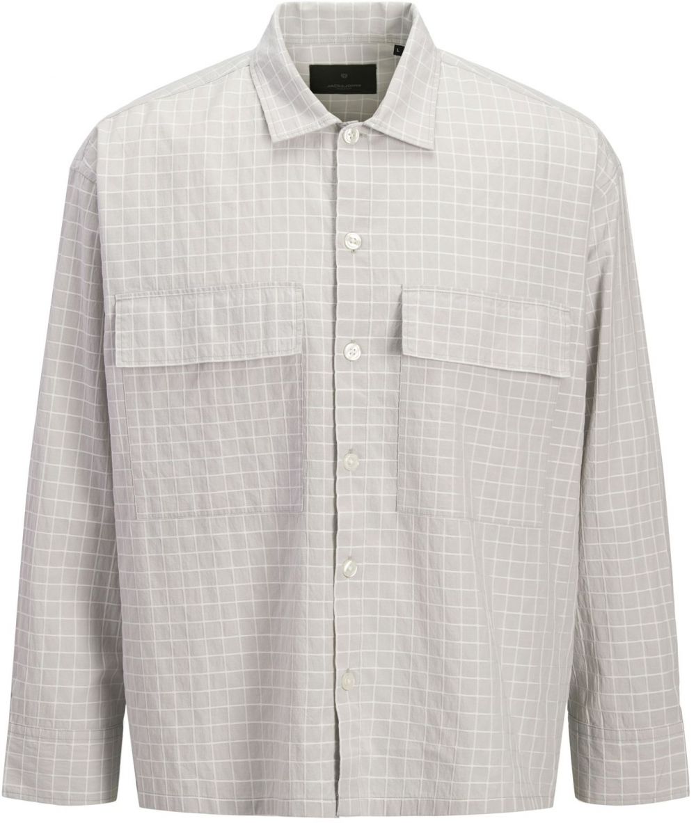 JACK & JONES Košeľa 'JPRBLATRAVIS'  striebornosivá