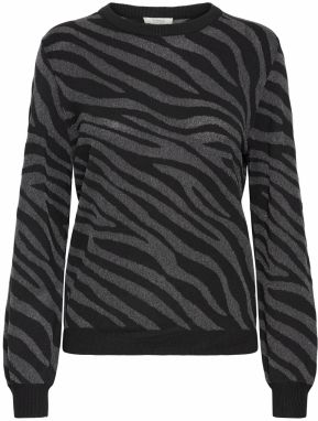 b.young Sveter 'BYMOBBE'  striebornosivá / čierna