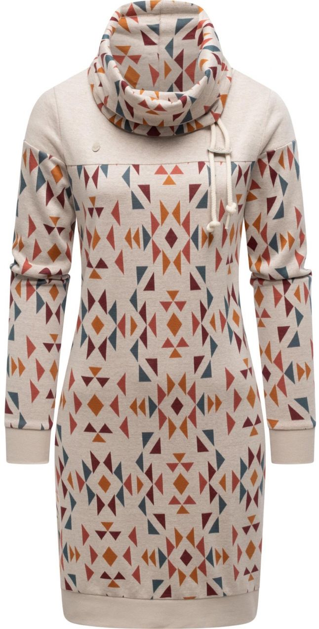 Ragwear Šaty 'Chlloe Aztec'  nebielená / petrolejová / oranžová / bordová