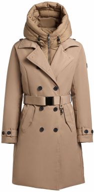 khujo Prechodný kabát 'Gora'  tmavobéžová / svetlohnedá