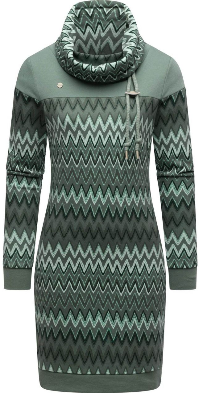 Ragwear Šaty 'Chlloe Youmodo'  mätová / pastelovo zelená / tmavozelená