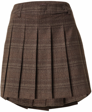 QS Sukňa  béžová / tmavohnedá