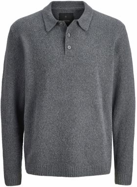 Jack & Jones Premium Sveter 'MAVERICK'  sivá melírovaná